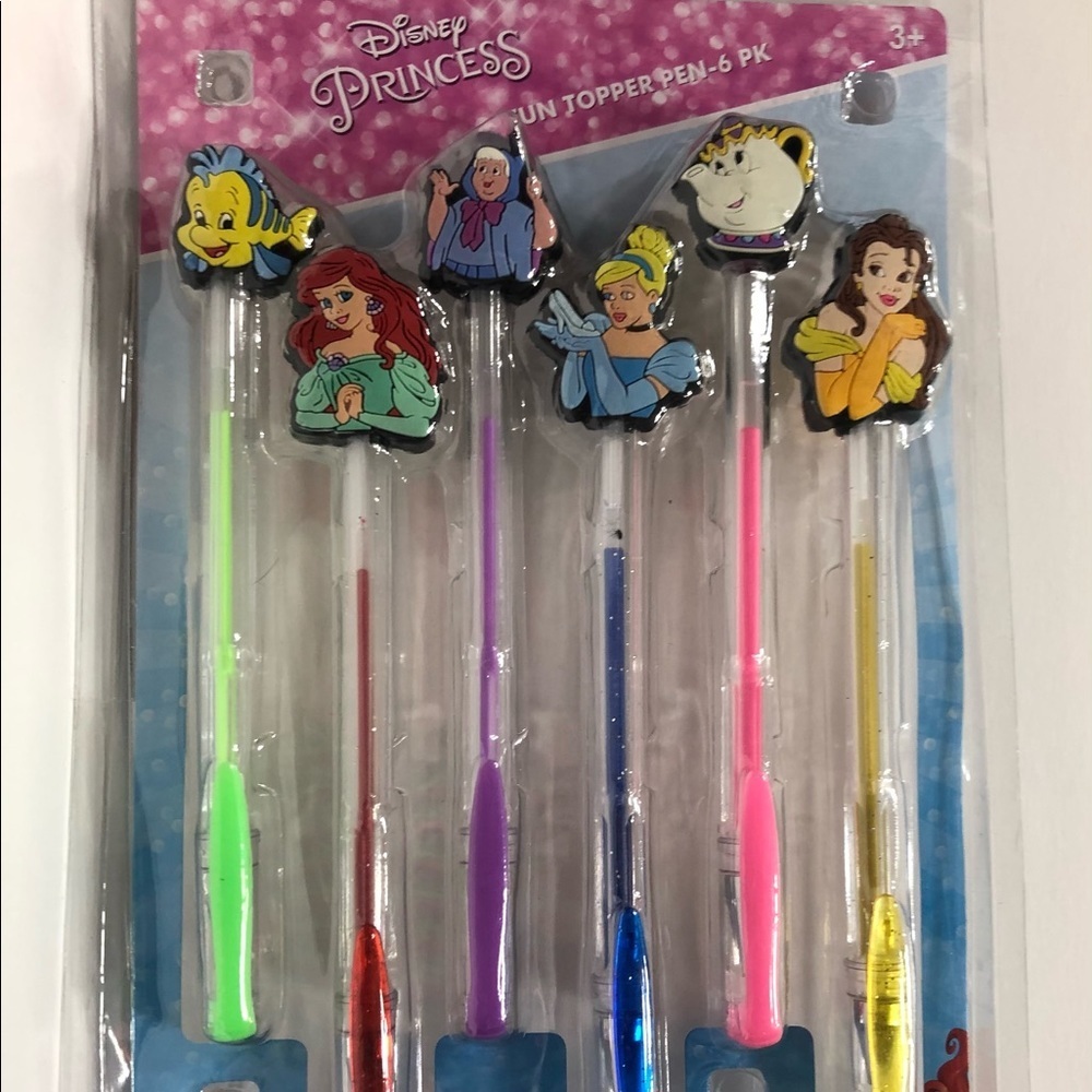 Disney Princess 6 Pen Topper Pack